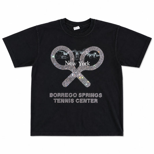NYC Skyline Racket Tee